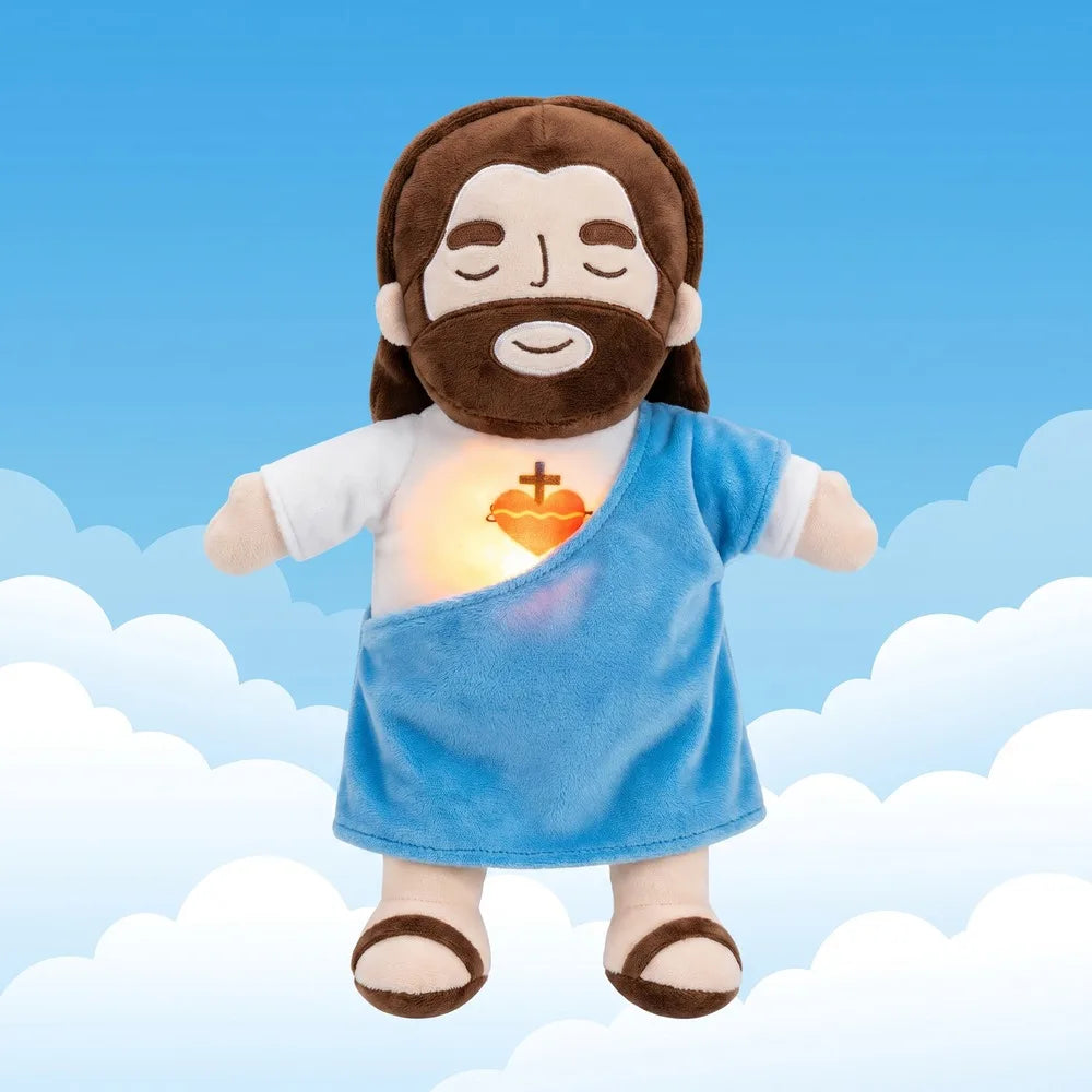 Jesus Plush Figure Soft Religious Doll Nativity Ornament Prayer Room Decor Sleep Companion Stuffed Plush Decor Christmas Gift
