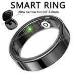 2026 New Smart Ring Heart Rate Blood Pressure Sleep Monitoring Motion Tracking IP68 Waterproof Men Women