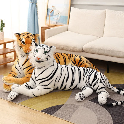 Giant Real Life Tiger Plush Toys Stuffed Soft Wild Animals