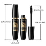 4D Black Mascara Thickening, Lengthening, Curling, Waterproof Liquid Fiber Mascara