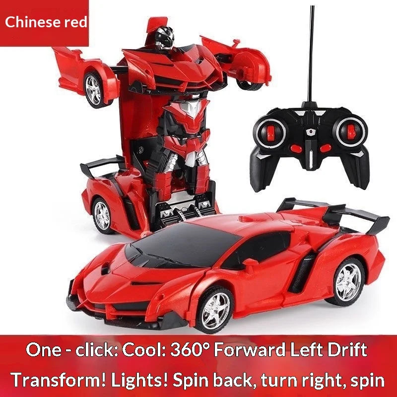 Transforming Robot Car 2.4GHz Remote Control Car with LED Lights