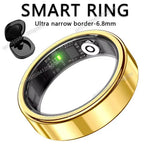2026 New Smart Ring Heart Rate Blood Pressure Sleep Monitoring Motion Tracking IP68 Waterproof Men Women