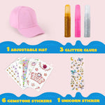 JOYFY DecorateYour Own Baseball Cap with 7 Sheets Gems Stickers Art & Crafts Kit