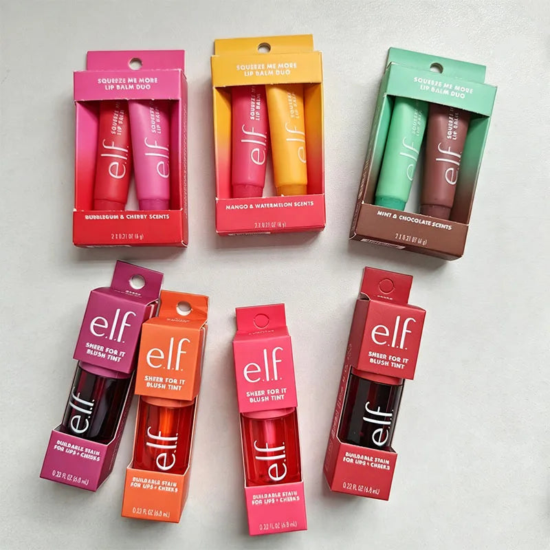 Elf Moisturizing Fruit Gloss Lip Balm Long-lasting Nourish Repair Glow