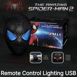 Miles Spider-Man 1:1 Scale Electronic Mask With Moving Glowing Eyes Ring Control Cosplay Toy