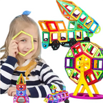 Huge Piece Count Magnetic Building Blocks Set,Magnetic Tiles Set for Kids