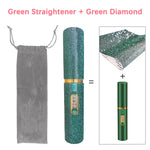2-IN-1 Electric USB Hair Straightener Curler Fashion Colored Diamond  Design Wireless Travel Size