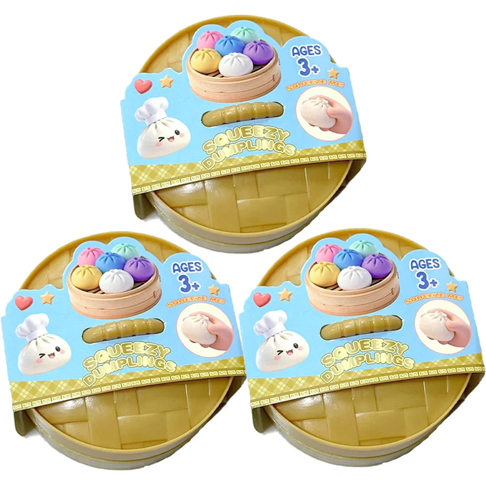 Glitter Dumpling Glitter Dumpling Squishy with Box Dumplings Sensory Squeeze Toy