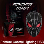 Miles Spider-Man 1:1 Scale Electronic Mask With Moving Glowing Eyes Ring Control Cosplay Toy