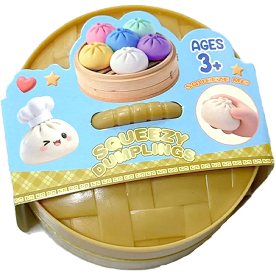 Glitter Dumpling Glitter Dumpling Squishy with Box Dumplings Sensory Squeeze Toy