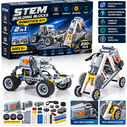 STEM 9686 Educational Set Technical Simple and Motorized Building Blocks
