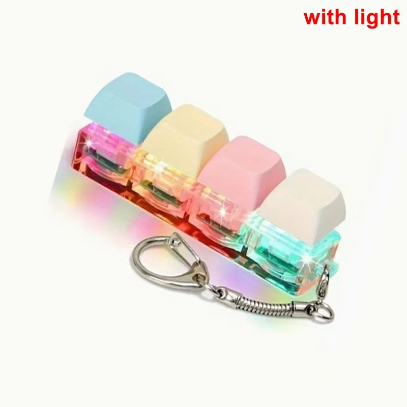 Funny Keyboard Fidget Keychain