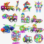 Huge Piece Count Magnetic Building Blocks Set,Magnetic Tiles Set for Kids
