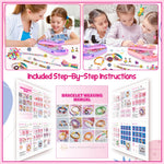 DIY Bracelet Making Kit for Girls - Children's Art And Craft Jewelry Rope Weaving Set Toy