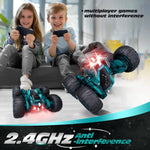 Remote Control Car with Lights, 2.4Ghz RC Car Double Sided 360°Flip RC Stunt Cars