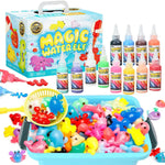 Magic Gel Water Beads Toy: 12-Pack DIY Fairy Garden Kit with Molds, STEM Sensory Squishy Toys,