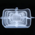 6 Pcs Silicone Cover Stretch Lids for Kitchen Microwave Food Covers Bowl Caps Elastic Silicone