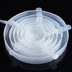 6 Pcs Silicone Cover Stretch Lids for Kitchen Microwave Food Covers Bowl Caps Elastic Silicone