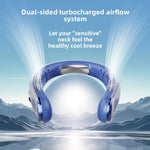 Electric Hanging Neck Fan Portable Bladeless Mini Rechargeable  Air Cooler
