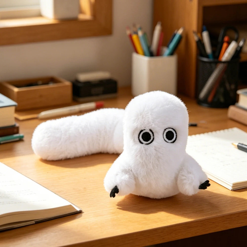 Witch Hat Atelier Fudeworm Plush Toys Fluffy Shapeable Cute Stuffed Toys Anime Brush Buddy Dolls Home Decor Fans Birthday Gifts