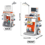 Hospital Play Medical Equipment Table Fillings Injection Stethoscope Medical Trolley