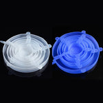 6 Pcs Silicone Cover Stretch Lids for Kitchen Microwave Food Covers Bowl Caps Elastic Silicone