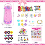 DIY Bracelet Making Kit for Girls - Children's Art And Craft Jewelry Rope Weaving Set Toy