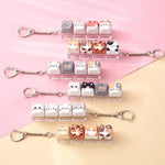 4 Keys Cat Fidget Keychain