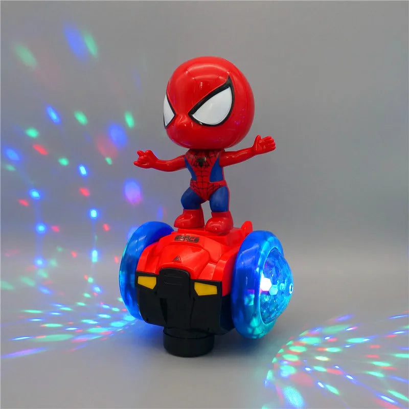Marvel Spiderman Automatic Turn Vehicle Skateboard Acousto-optic Music Toy