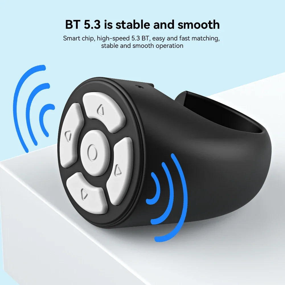 Finger  Scrolling Ring Tiktoks Remote Mobile Phone Video Remote Control Selfie Stick Camera Bluetooth compatible