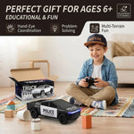 2.4G Remote Control Cyber Pickup Truck, RC Police Car with LED Lights, Rechargeable Off Road Racing Vehicle Toy for Boys Gifts