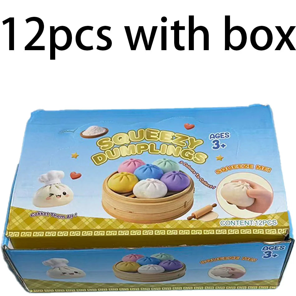 Glitter Dumpling Glitter Dumpling Squishy with Box Dumplings Sensory Squeeze Toy