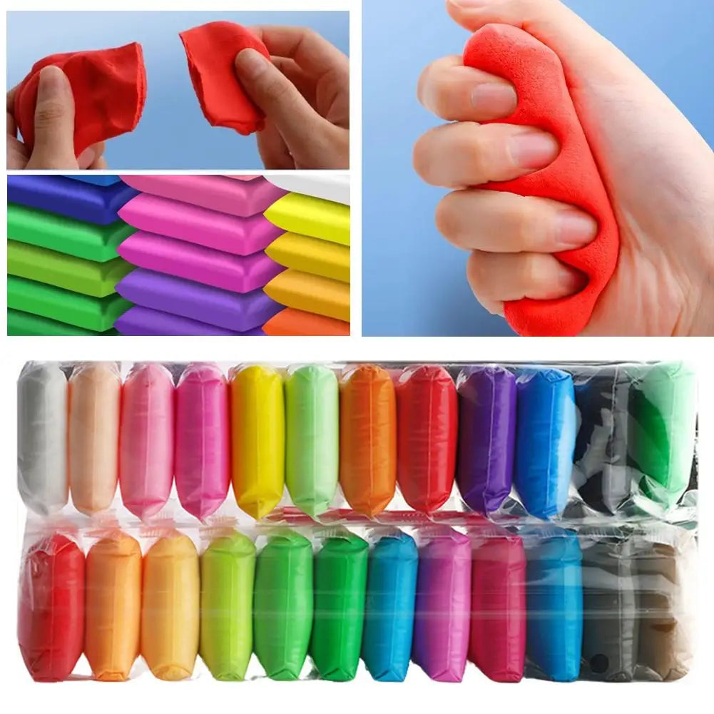 12/24/36PCS Air Dry Clay Ultra Light and Air Dry Clay for Children Non-Toxic and Eco-Friendly