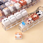 4 Keys Cat Fidget Keychain