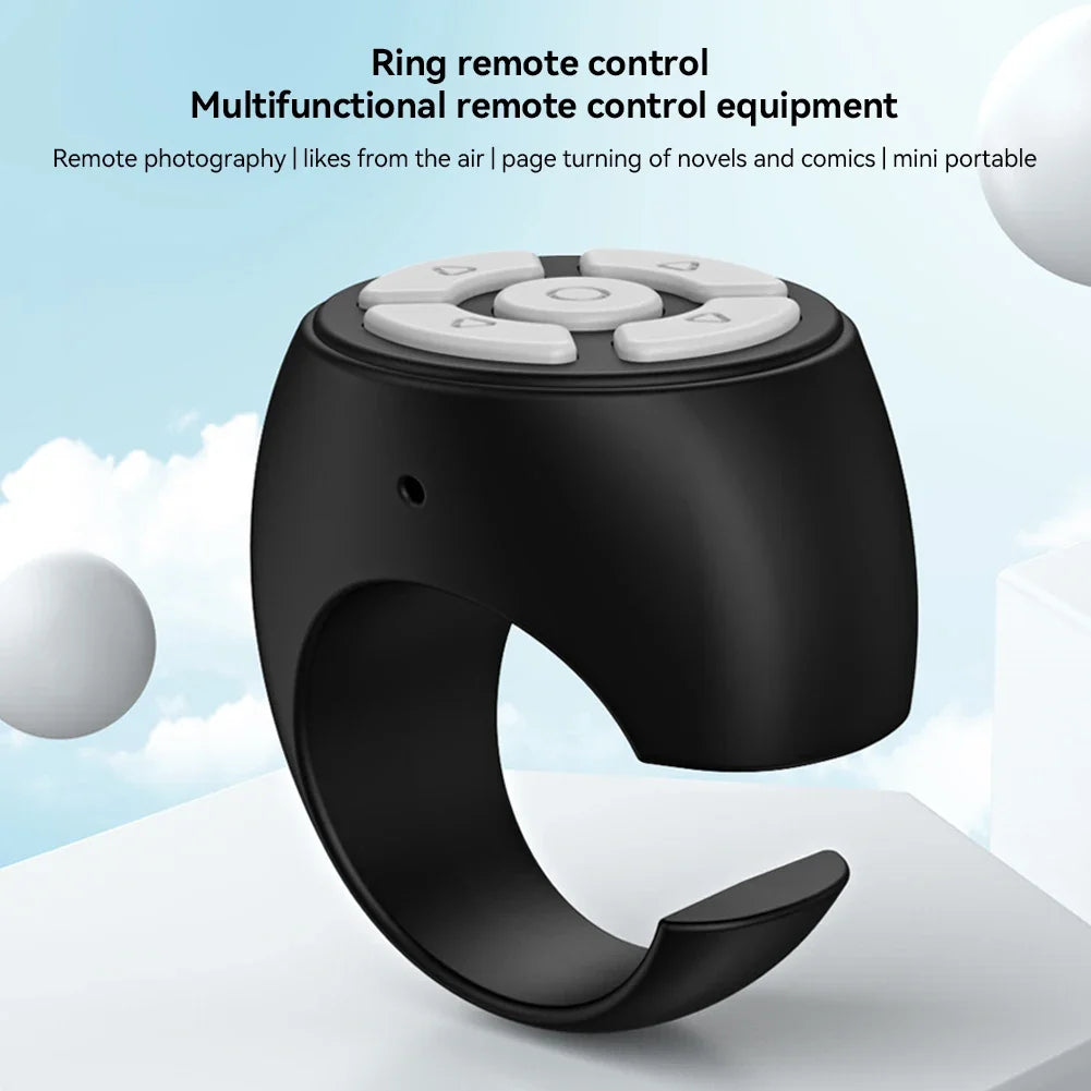 Finger  Scrolling Ring Tiktoks Remote Mobile Phone Video Remote Control Selfie Stick Camera Bluetooth compatible