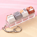 4 Keys Cat Fidget Keychain