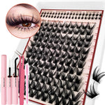 DIY Lash Extension Kit 8-16mm Mixed Lengths Fluffy Cluster Lashes Set