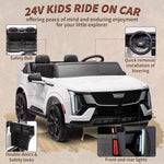 24V Kids Ride on Car Licensed Battery Powered Electric Vehicle w/Remote Control, 2 Seater 4-Wheel Shock Absorbers Smooth Start
