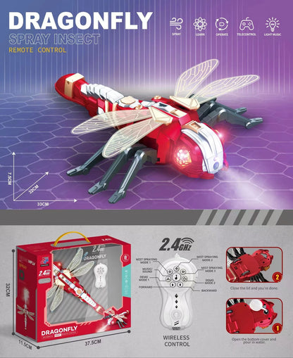 RC Spider Robot Remote Control Spider Toys with Spray/Light/Music Gifts for 6 -12 Year Old Kids