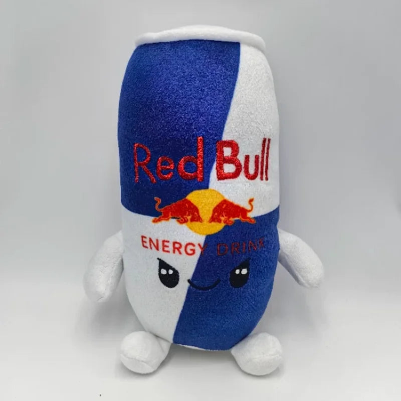 Red Little Calf Energy Drink Can Plush Doll