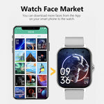 Sport Fitness Clock Health Monitor Waterproof Smartwatch Wireless