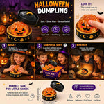 8cm Halloween Dumpling Squeeze Squishy Toy, Cute Slow Rising Squeeze Stress Relief Sensory Toy, Soft Kawaii Halloween Fidget Toy