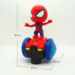 Marvel Spiderman Automatic Turn Vehicle Skateboard Acousto-optic Music Toy
