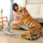 Giant Real Life Tiger Plush Toys Stuffed Soft Wild Animals