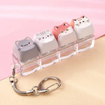 4 Keys Cat Fidget Keychain