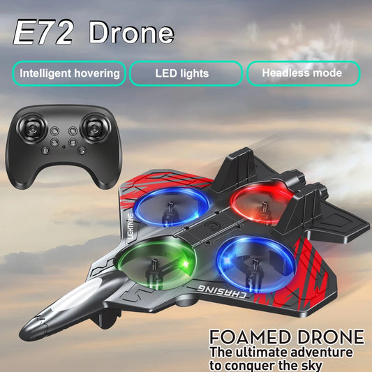 High Performance foam aircraft stunt intelligent fixed height hover 360 ° turn UAV remote LED lights