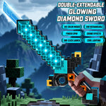 Retractable Dual-Blade Diamond Sword Lightsaber Toy
