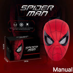 Miles Spider-Man 1:1 Scale Electronic Mask With Moving Glowing Eyes Ring Control Cosplay Toy