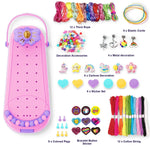 DIY Bracelet Making Kit for Girls - Children's Art And Craft Jewelry Rope Weaving Set Toy