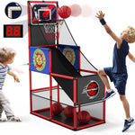 Arcade Basketball Game Set - Indoor/Outdoor Basketball Play, Easy Setup with Pump & Balls,